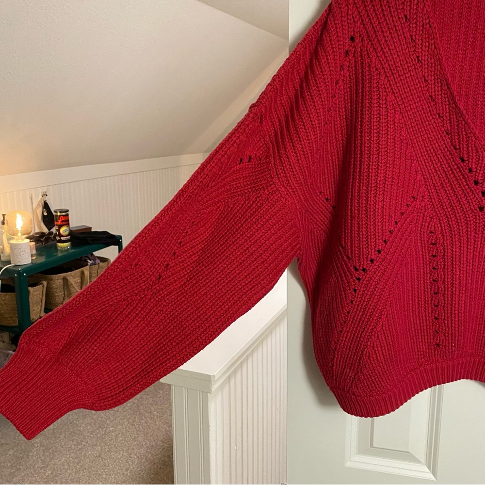 Free People Red Sweater - Picture 3 of 5